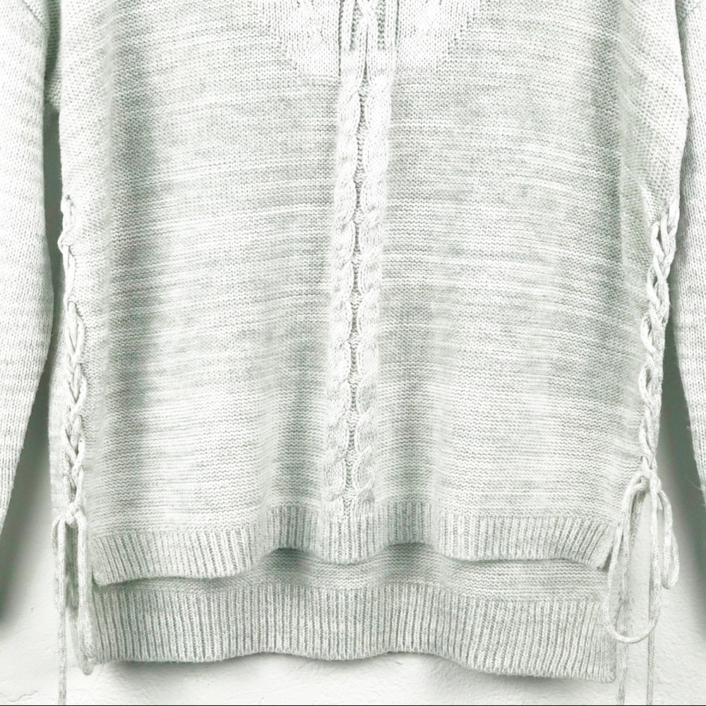 Freshman 1996 Gray Side Tie Sweater - Picture 5 of 9